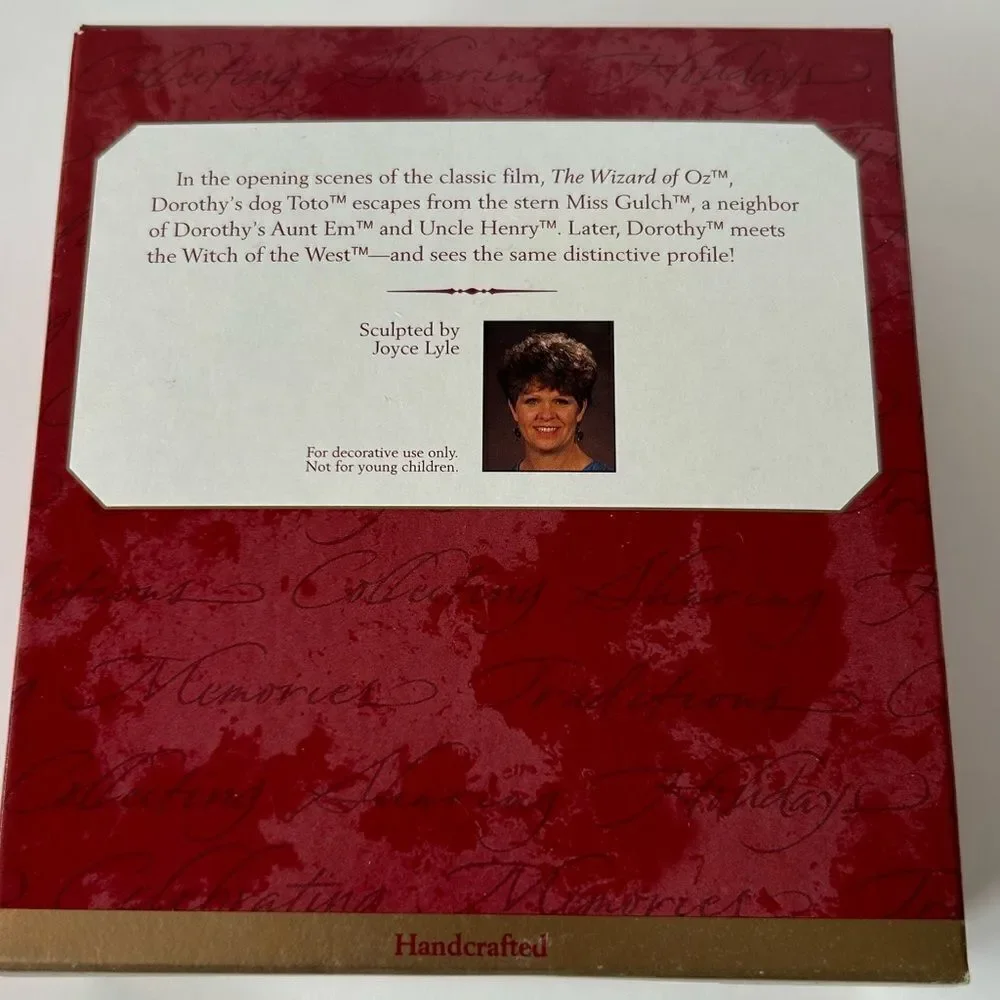 HALLMARK Miss Gulch Wizard of OZ 1997 Keepsake Ornament Handcrafted Collectible